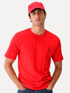 Camiseta Aleatory Masculina Dark Grey Icon Vermelha