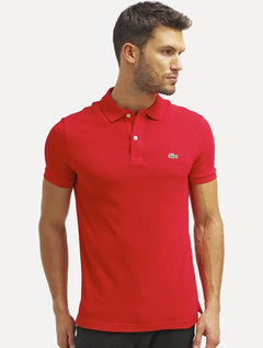 Polo Lacoste Masculina L.12.12 Vermelha