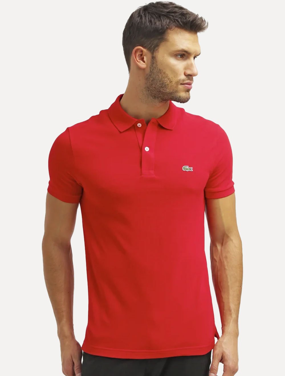 Polo Lacoste Masculina L.12.12 Vermelha