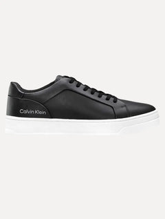 Tênis Calvin Klein Masculino Couro Casual Confort Preto