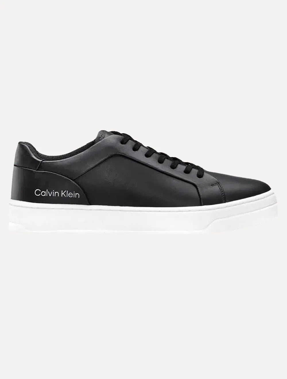 Tênis Calvin Klein Masculino Couro Casual Confort Preto