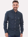 Camisa Ralph Lauren Masculina Custom Fit Light Logo Azul Marinho