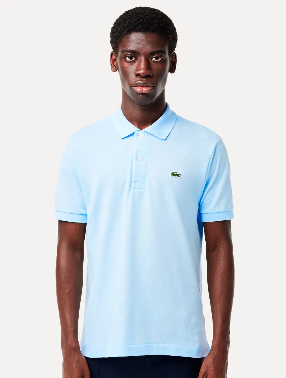 Polo Lacoste Masculina L.12.12 Azul Claro