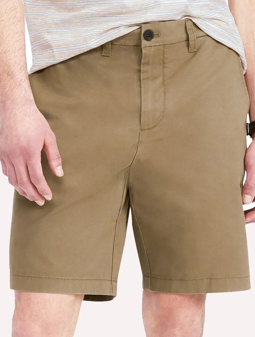 Bermuda Tommy Hilfiger Masculina de Sarja Stretch Cáqui