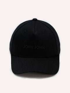Boné John John JJ Basic Black Preto