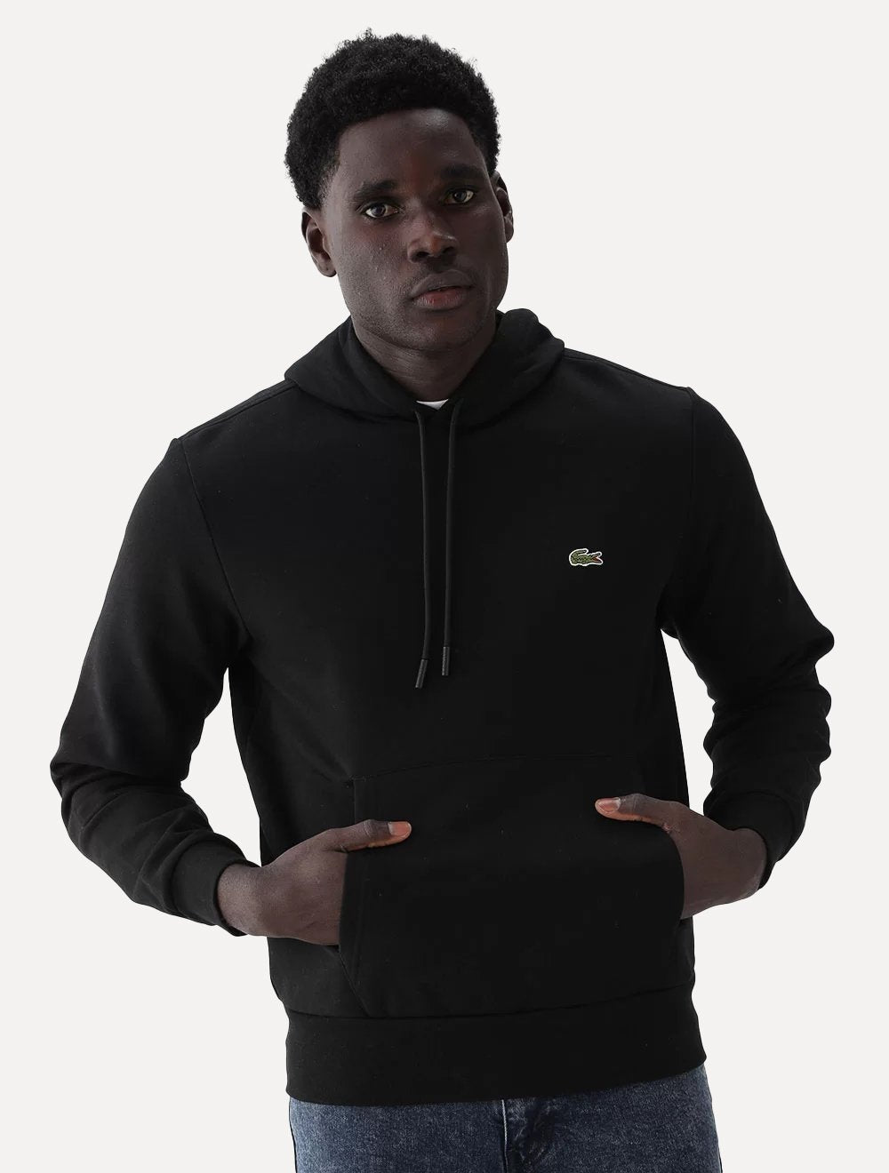 Moletom Lacoste Masculino Hoodie Classic Fit Preto