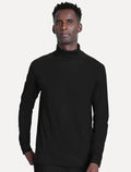 Blusa Aramis Masculina Manga Longa Regular Gola Alta Preta