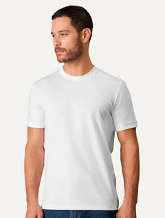 Camiseta Calvin Klein Masculina Malhão Com Punhos Branca