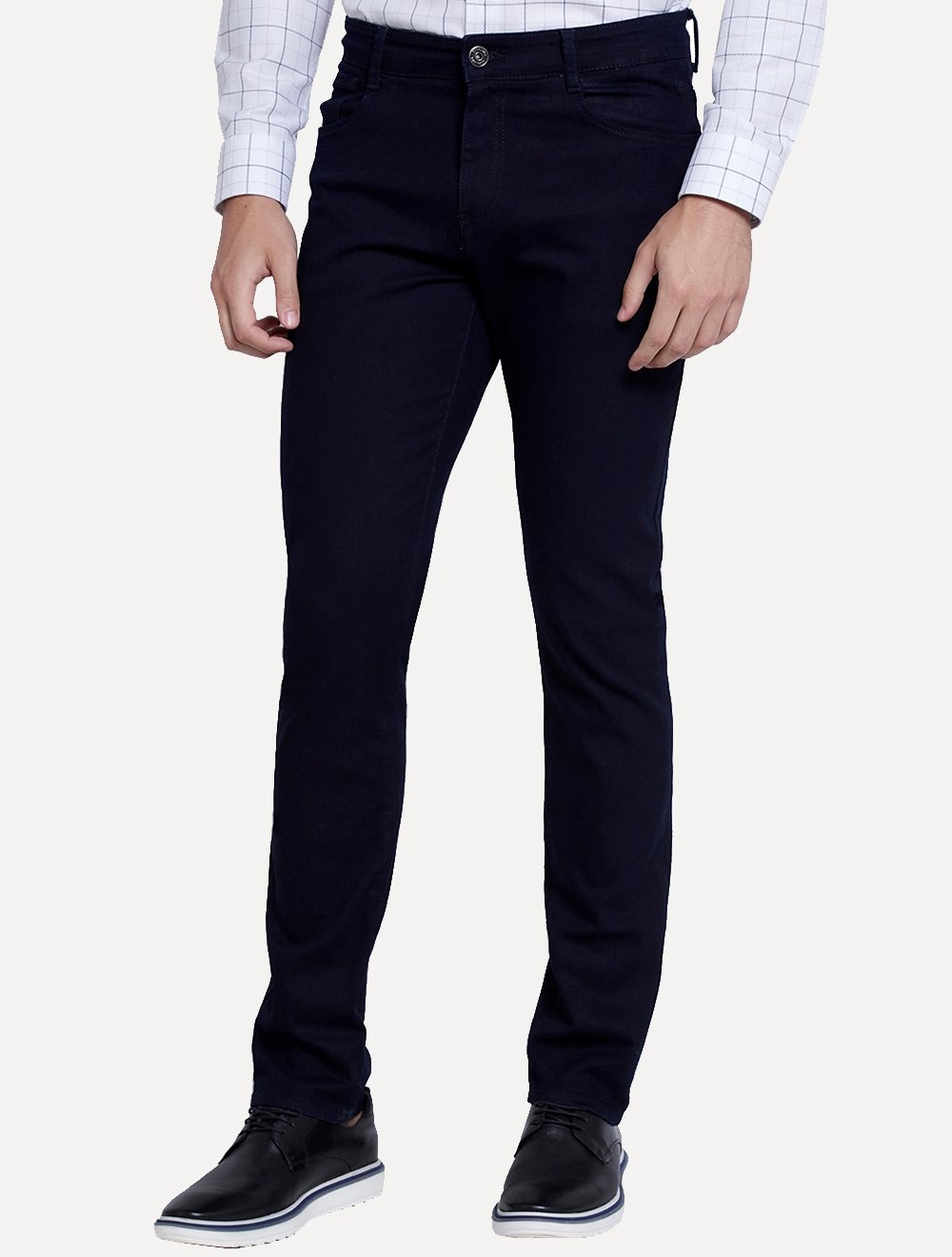 Calça Dudalina Jeans Masculina Slim Stretch Five Pockets Escura