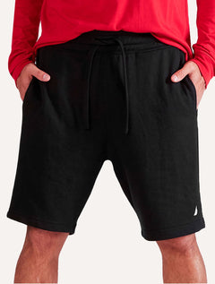 Bermuda Nautica Masculina Moletom Light Sail Boat Preta