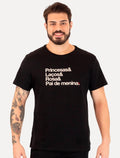 Camiseta Reserva Masculina Regular Pai De Princesa Preta