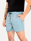 Short Reserva Masculino D'Água Beachwear Texture Azul Claro Mescla