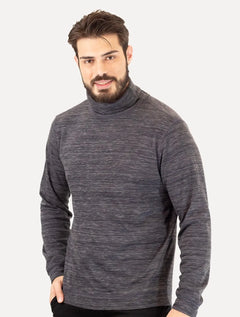 Blusa Calvin Klein Jeans Masculina Tricot Flamê Chumbo Mescla