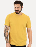 Camiseta Aramis Masculina Basic Lisa Mono Icon Mostarda