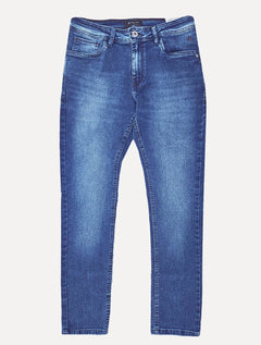 Calça Dudalina Jeans Masculina Slim Stretch Azul Médio