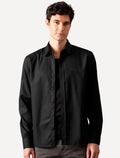 Camisa Calvin Klein Jeans Masculina Regular Plain Grey Logo Preta