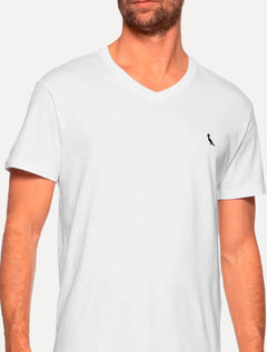 Camiseta Reserva Masculina V-Neck Vento Icon Branca