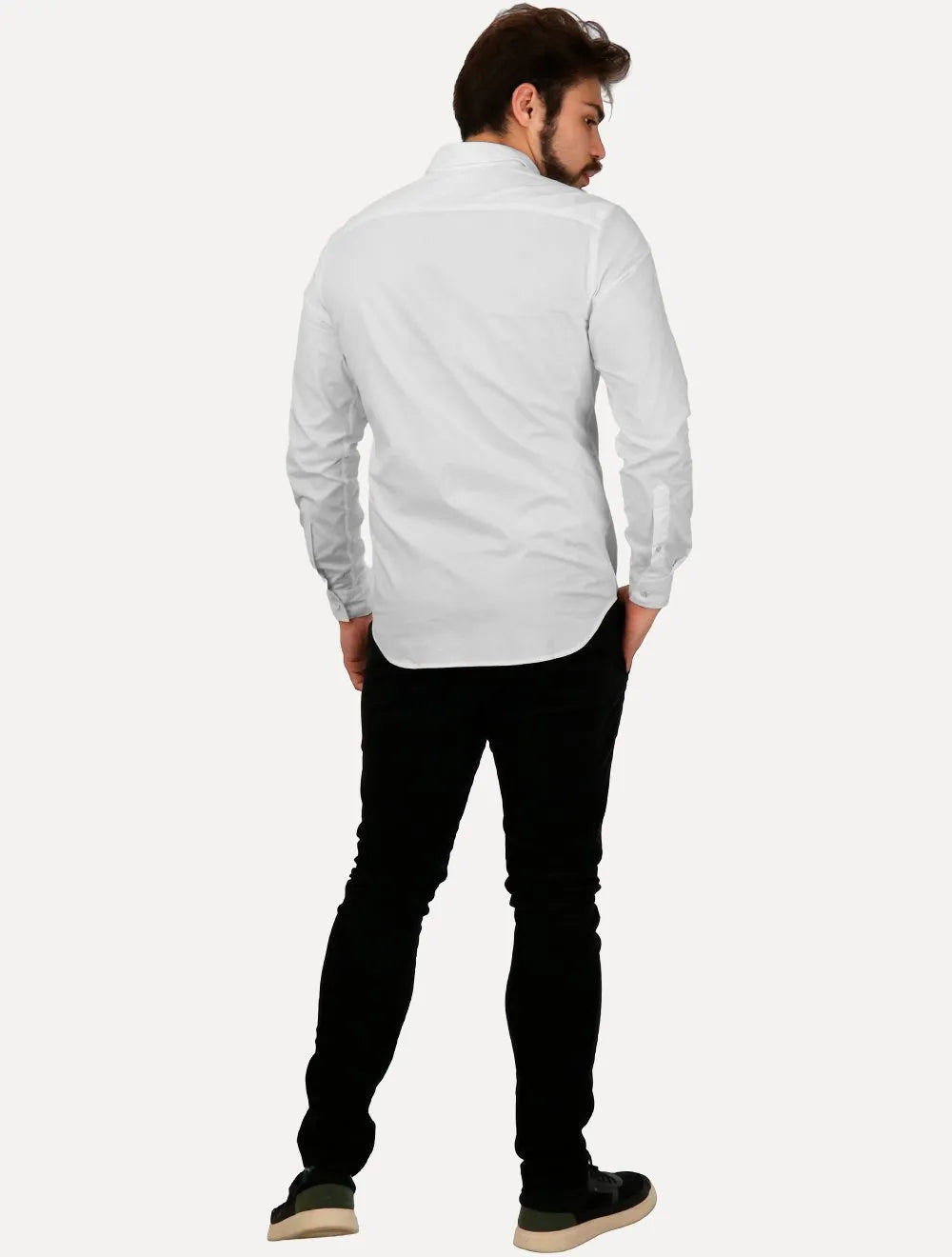 Camisa John John Masculina New Slim Logo Branca