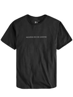 Camiseta Reserva Masculina Rio de Janeiro Writing Preta