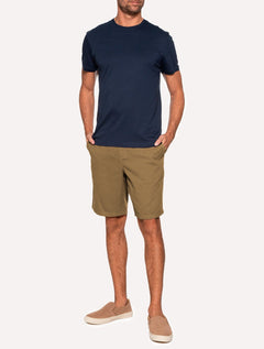 Bermuda Aramis Masculina Chino Color Basica Marrom Claro