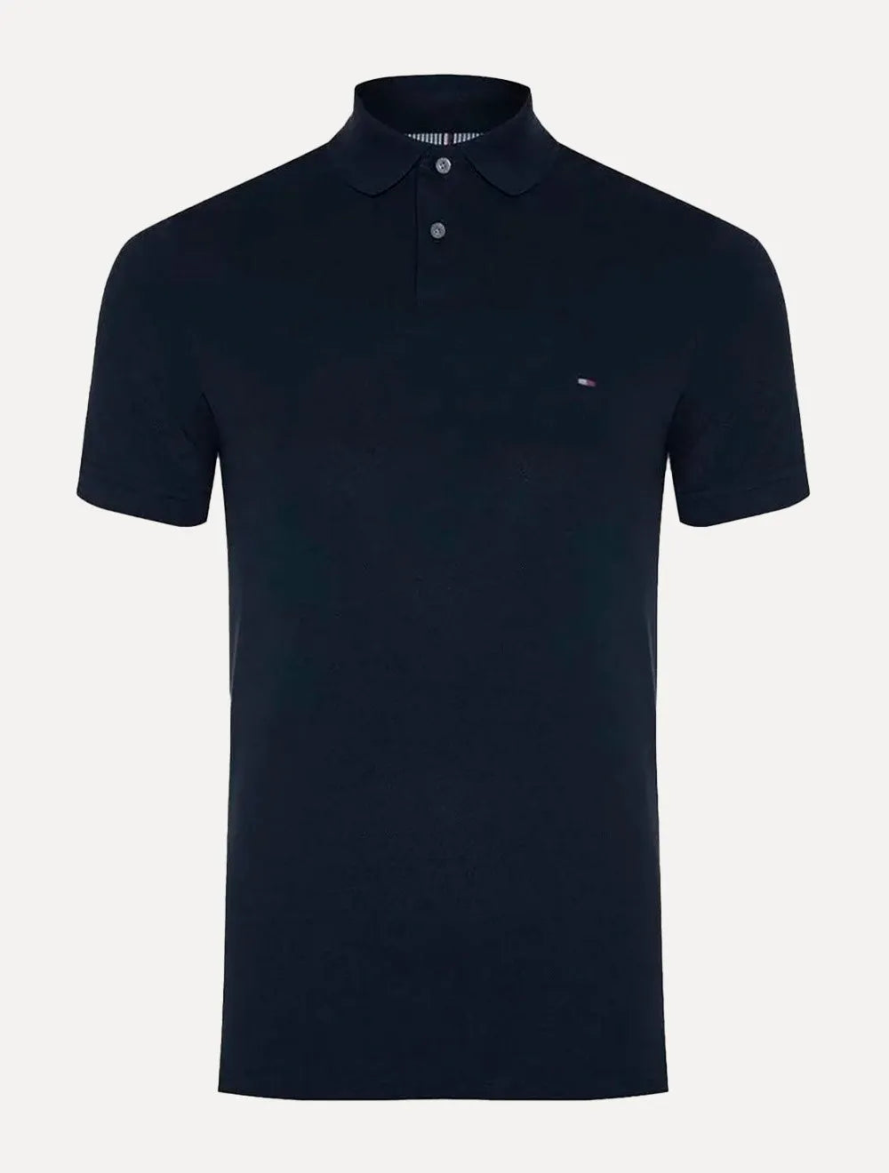 Polo Tommy Hilfiger Masculina Regular Piquet 1985 Azul Escuro