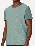 Camiseta Dudalina Masculina Sport Double Stripes Verde Claro