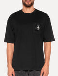 Camiseta Von der Volke Masculina Origineel Pocket Army Flame Preta