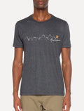 Camiseta Von der Volke Masculina Origineel Lines Buildings Chumbo Mescla