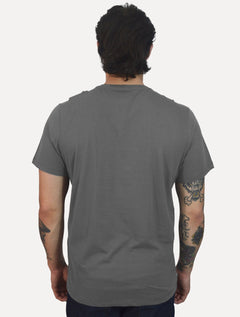 Camiseta Columbia Masculina Dark Logo Cinza Escuro