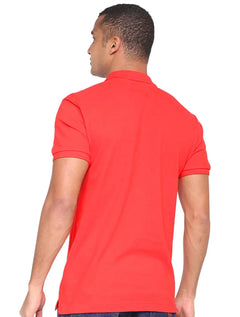 Polo Forum Masculina Piquet Muscle Logo Vermelha