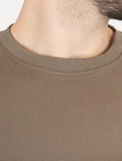 Moletom Dixen Masculino Crewneck Liso Marrom