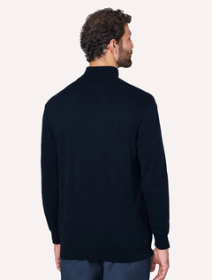 Blusa Dudalina Masculina Tricot Cacharel Cotton Azul Marinho