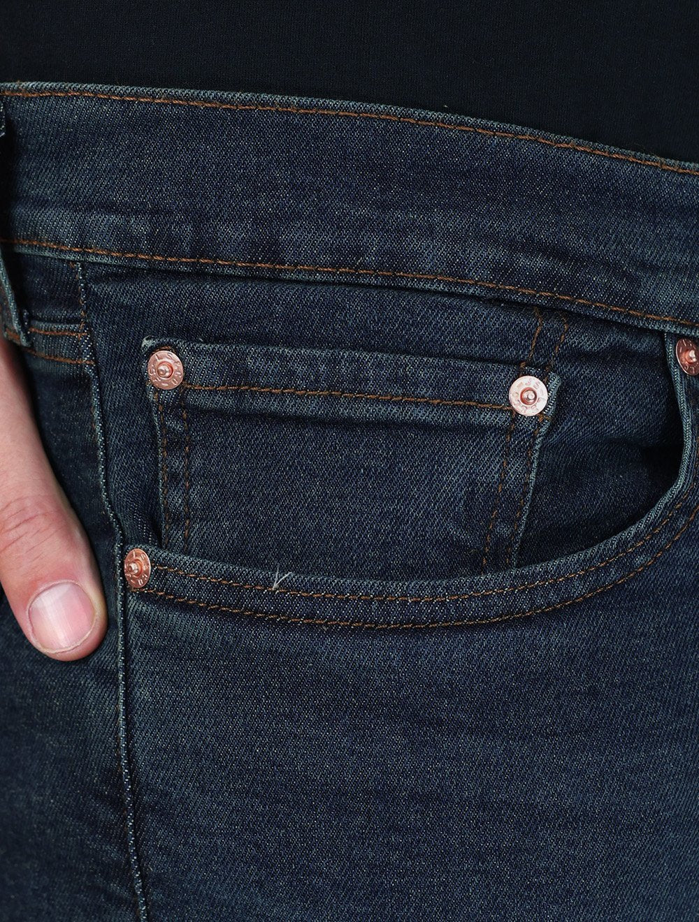Calça Levis Jeans Masculina 505 Regular Azul Mescla