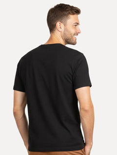 Camiseta King & Joe Masculina Estampada Explore The Preta