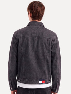 Jaqueta Tommy Jeans Masculina Regular Ryan Trucker Cinza