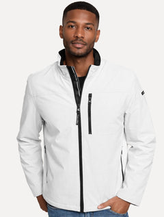 Jaqueta Calvin Klein Masculina Soft Shell Fur Branca