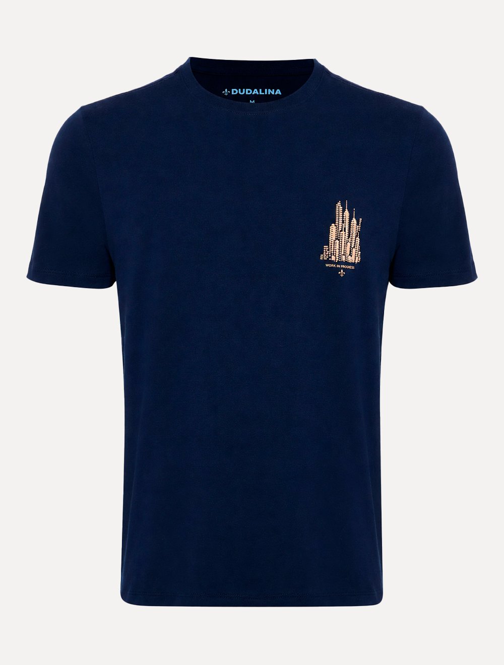 Camiseta Dudalina Masculina Essentials City Azul Marinho