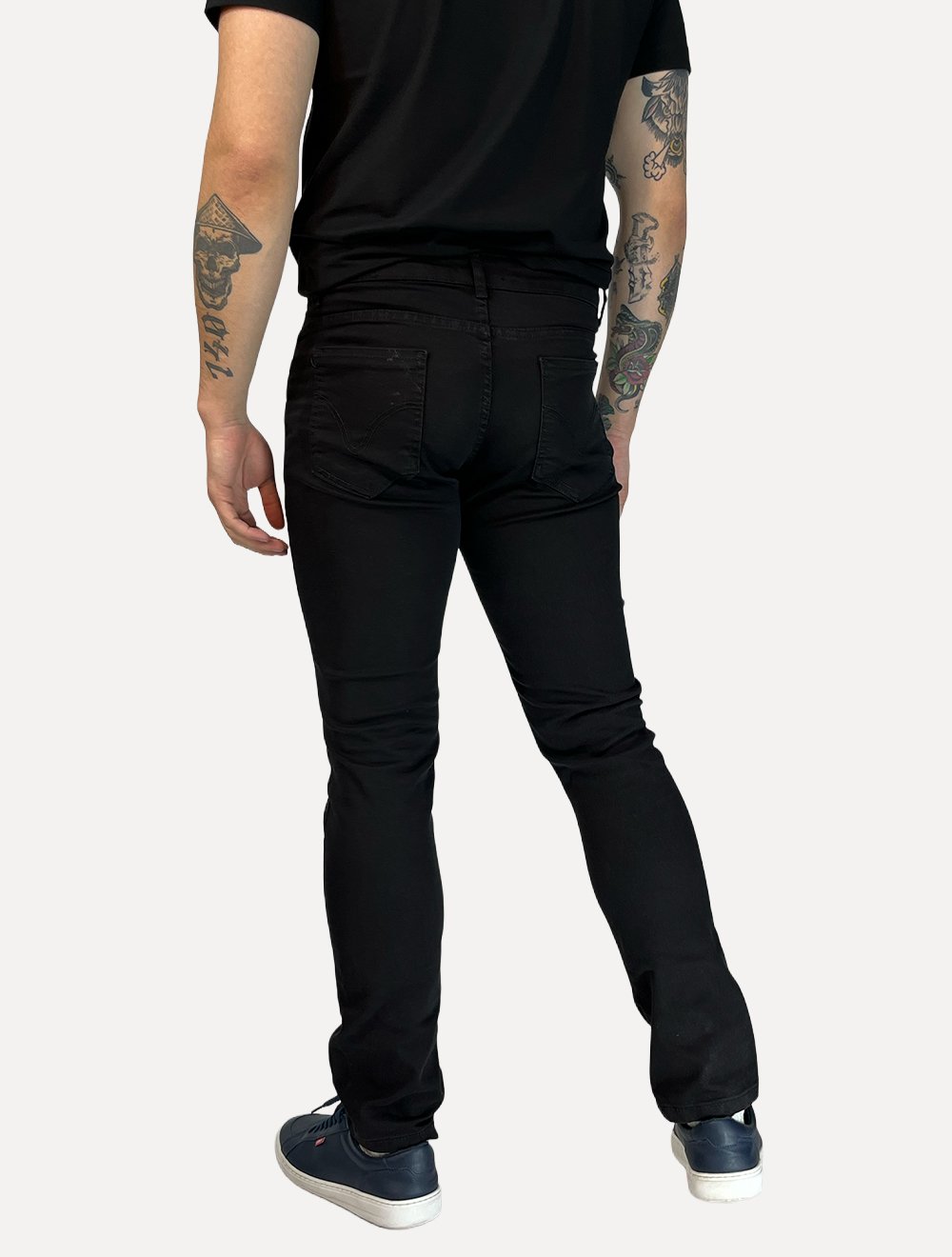 Calça Dixen Masculina Sarja Slim Tbt Preta