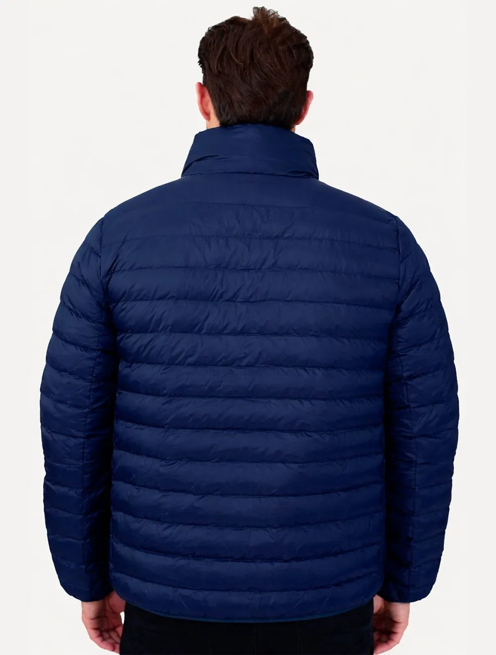 Jaqueta Calvin Klein Masculina Puffer Waterproof Azul Marinho