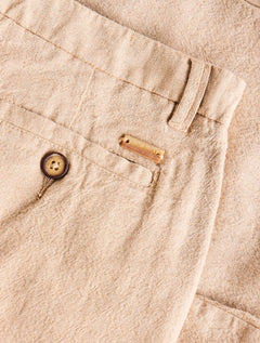 Bermuda Reserva Infantil Casual Linho Areia