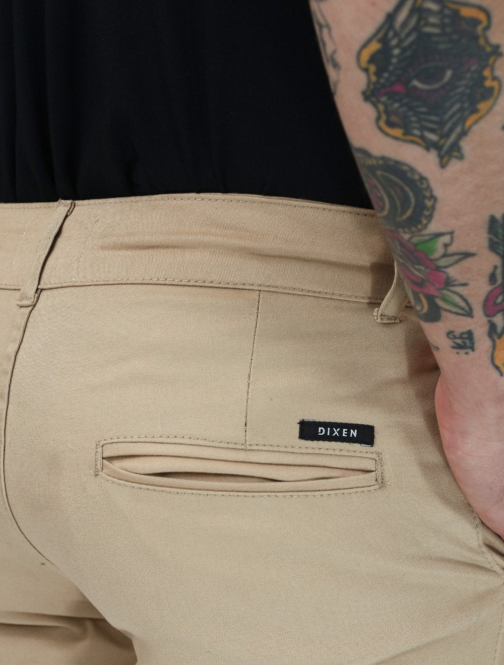 Calça Dixen Masculina Sarja Alfa Cáqui