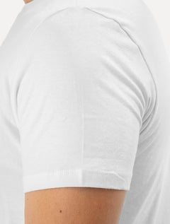 Camiseta Guess Masculina Triângulo Los Angeles Relevo Peito Branca