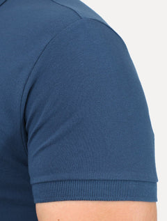 Polo Aramis Masculina Piquet Inner Detail Light Logo Azul Indigo