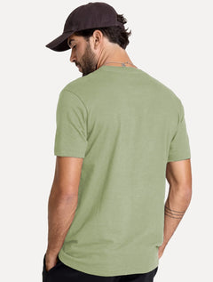 Camiseta John John Slim Fit Flame Verde Mescla