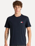 Camiseta Tommy Hilfiger Masculina Regular Badge Logo Tee Azul Marinho