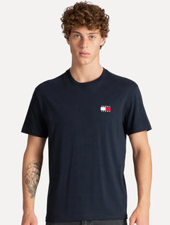 Camiseta Tommy Hilfiger Masculina Regular Badge Logo Tee Azul Marinho
