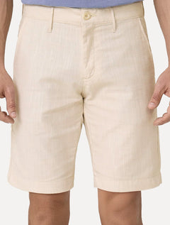 Bermuda Dudalina Masculina Slim Fit Textura Cáqui Claro