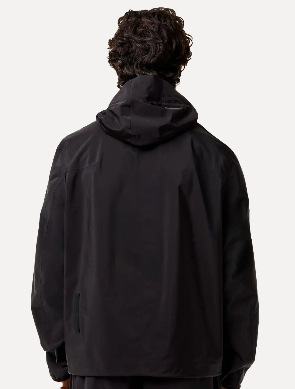 Jaqueta Lacoste Masculina Hoodie Waterproof Track Sport Preta