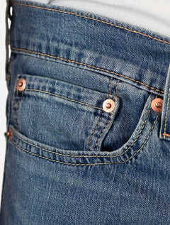 Calça Levis Jeans Masculina 511 Slim Lightweight Stretch Azul Médio