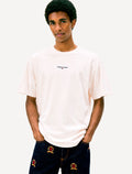 Camiseta Tommy Jeans Masculina Frontal Linear Logo Off White